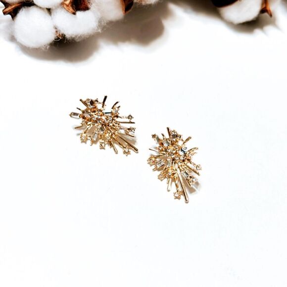 Sun radiant stud earrings N134 - Picture 3 of 6